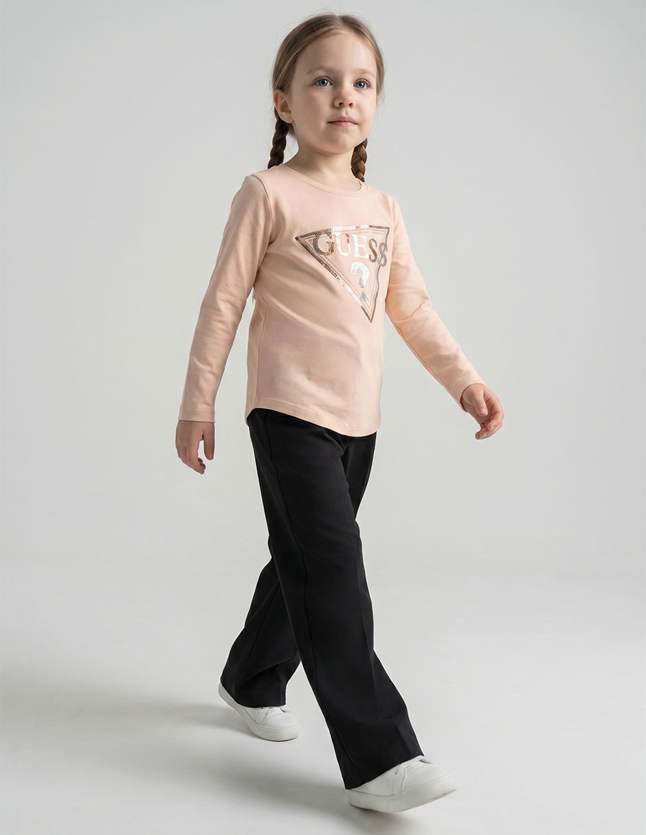 Playera manga larga para niña Playera manga larga para niña