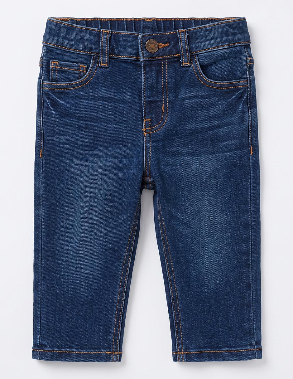 Jeans straight lavado stone wash para bebé niño