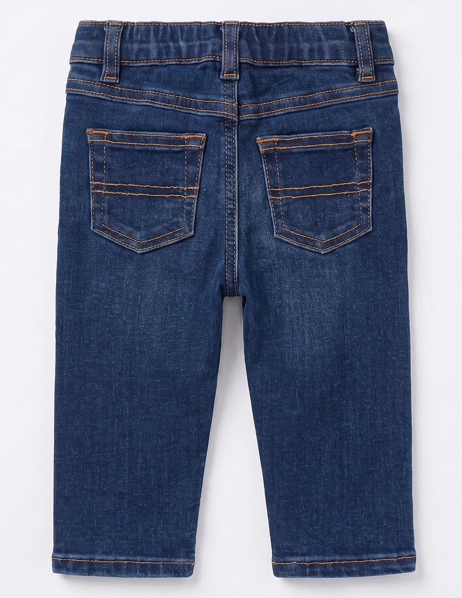 Jeans straight lavado stone wash para bebé niño