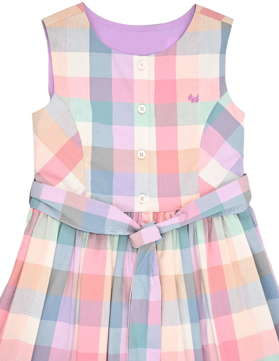 Vestido aiden manga regular para niña 2