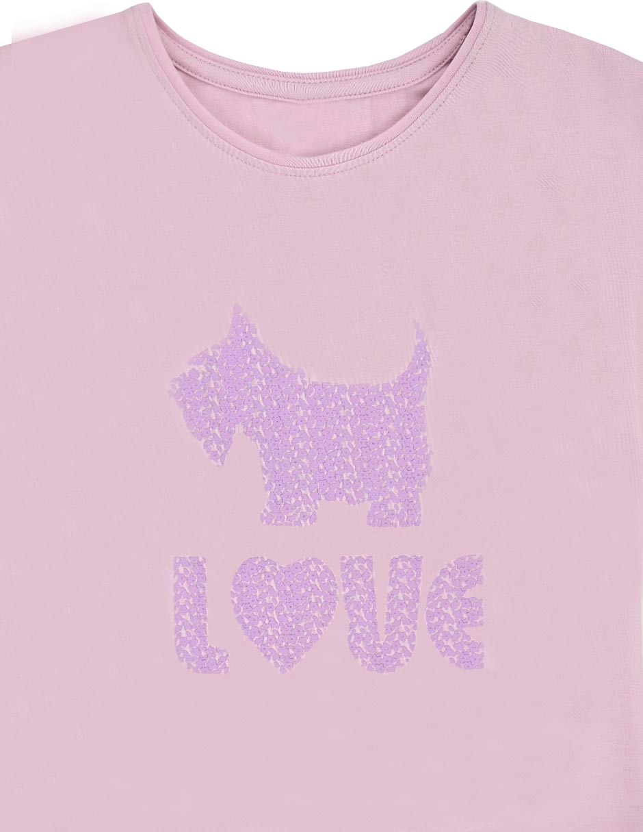 Playera love manga corta para niña 4