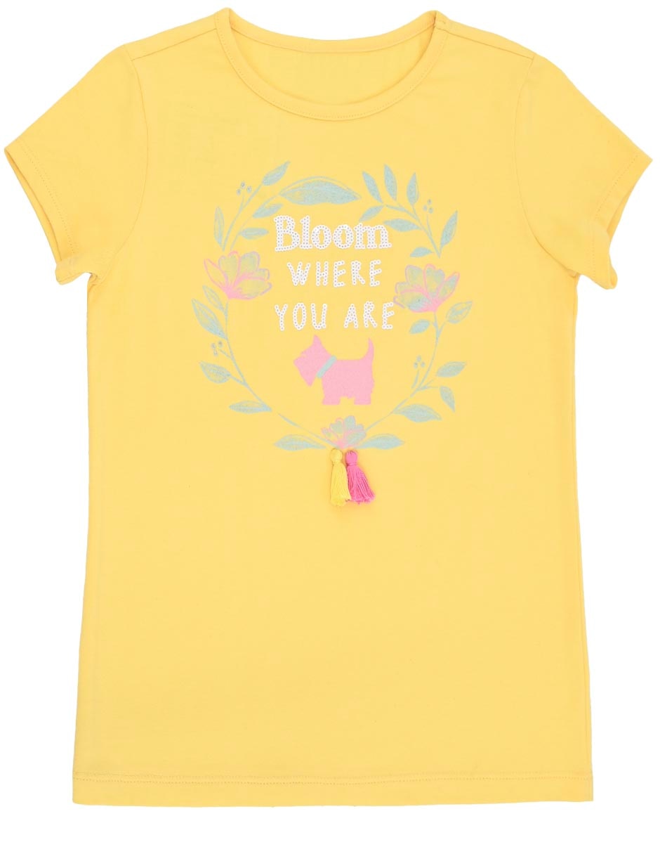 Playera Bloom manga corta para bebé niña Playera Bloom manga corta para bebé niña