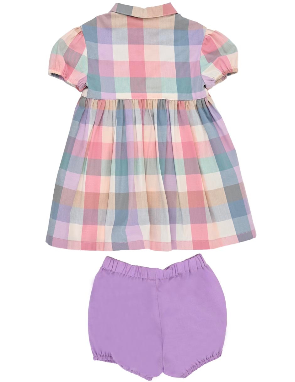 Vestido aiden manga regular para niña 3