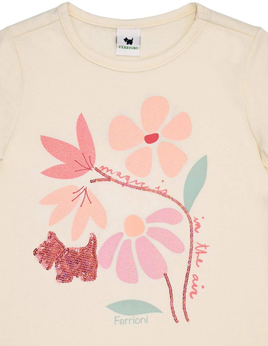 Playera Nathalya manga corta para bebé niña 4