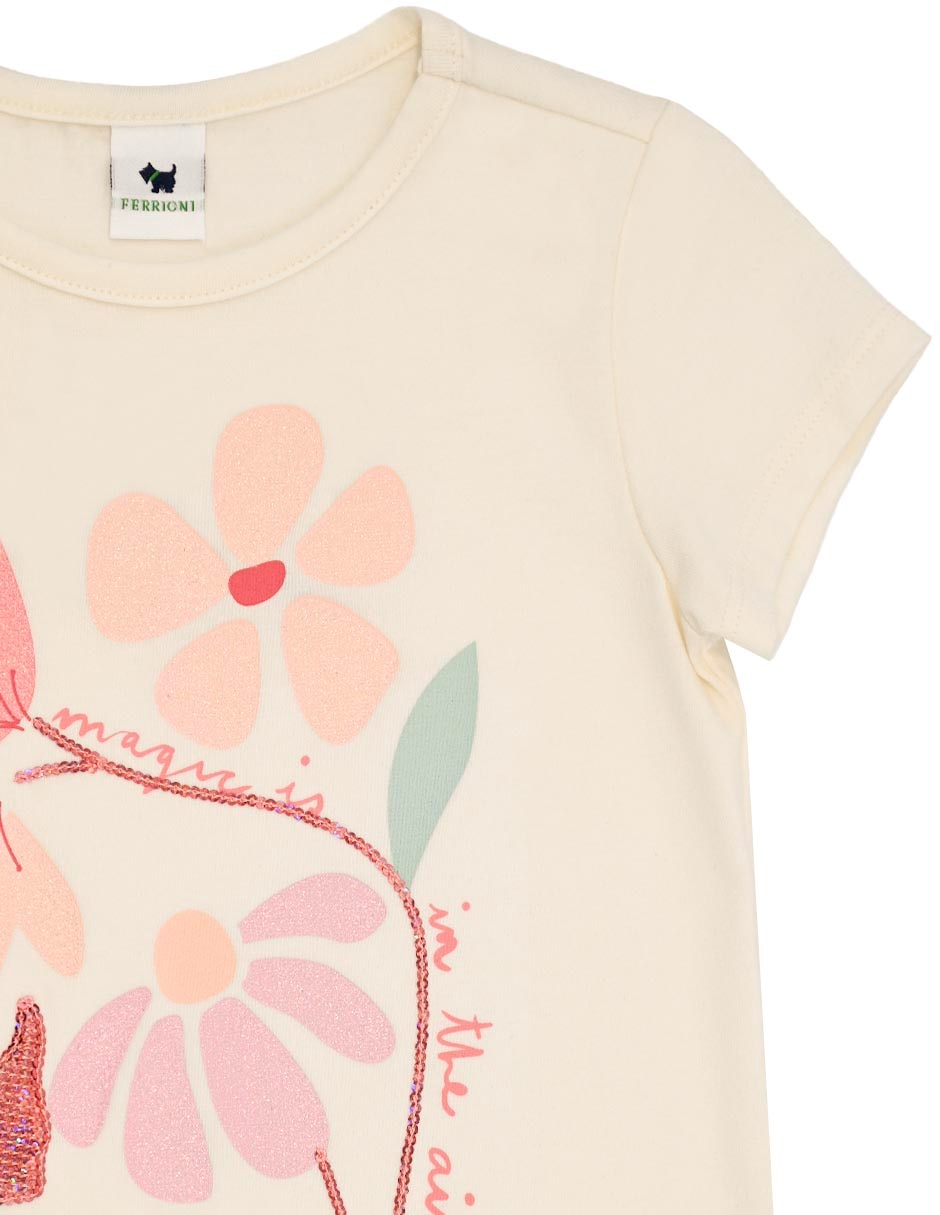 Playera Nathalya manga corta para bebé niña 2