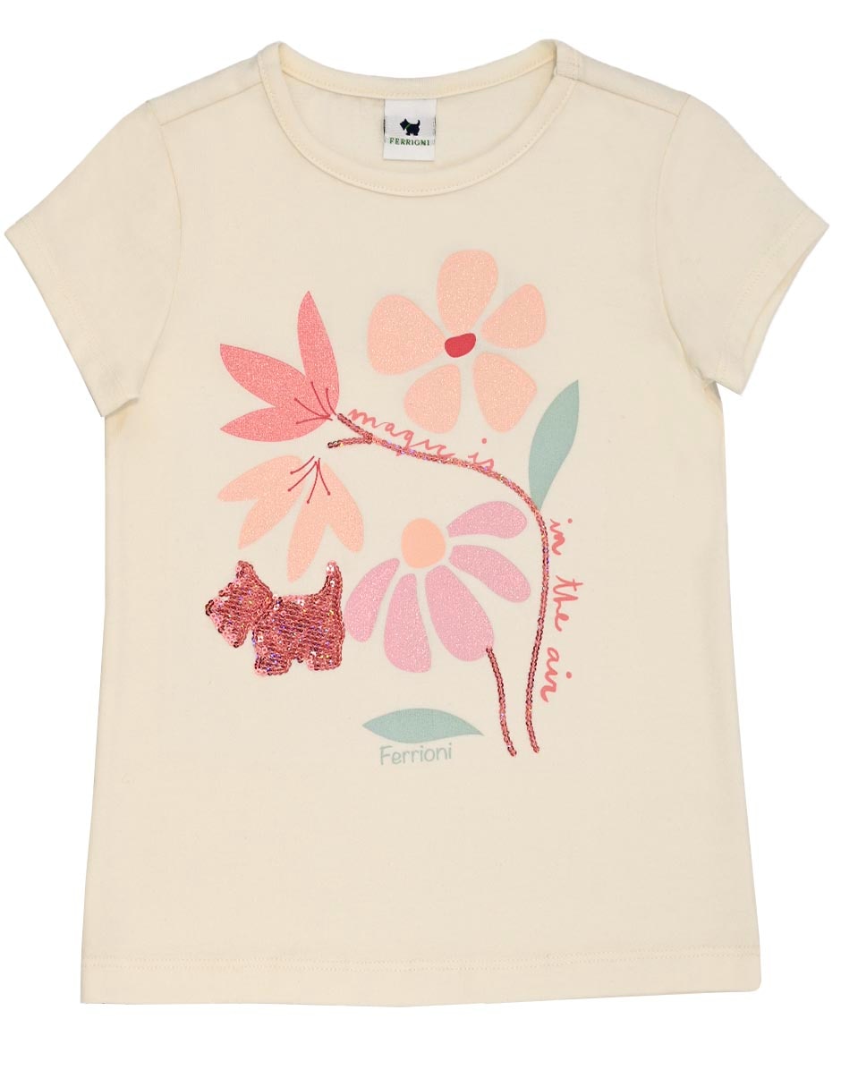 Playera Nathalya manga corta para bebé niña Playera Nathalya manga corta para bebé niña