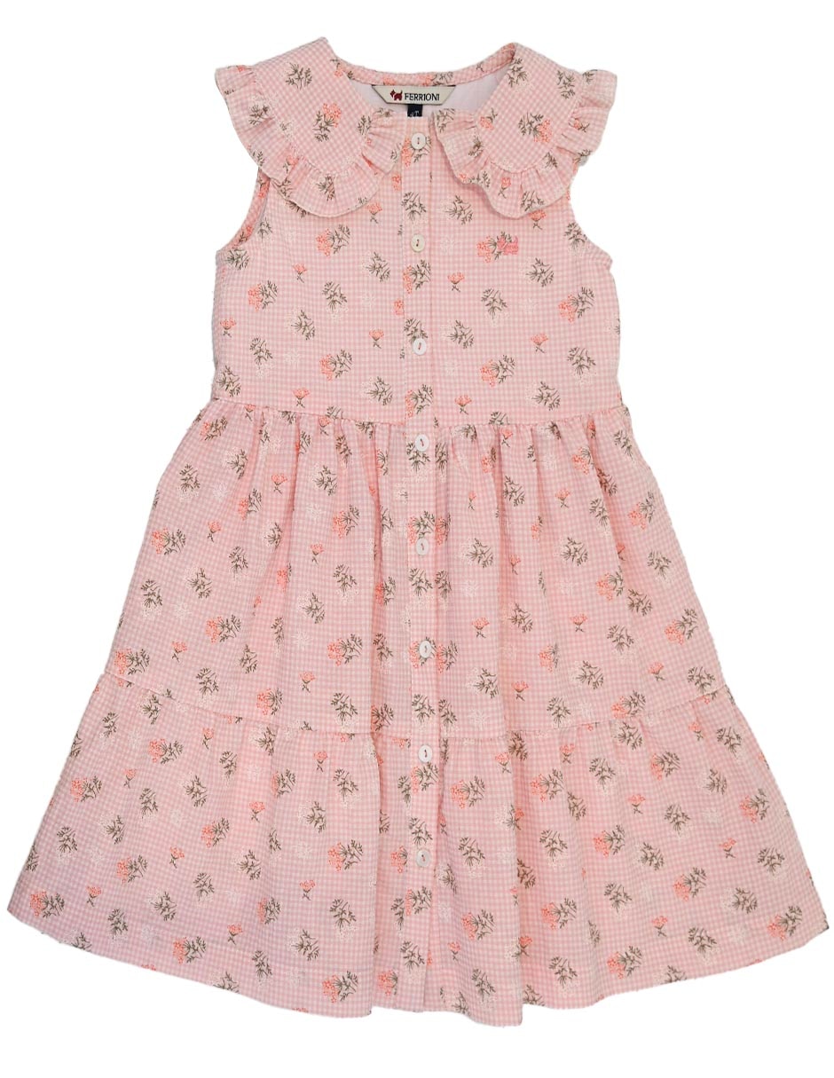Vestido oranger manga regular para niña Vestido oranger manga regular para niña