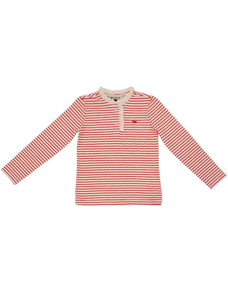 Playera Tresor manga larga para niña