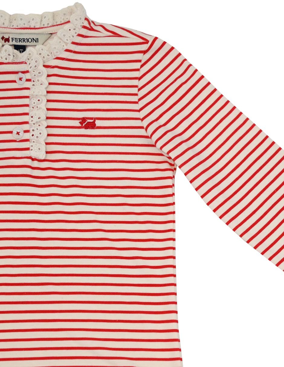 Playera Tresor manga larga para niña