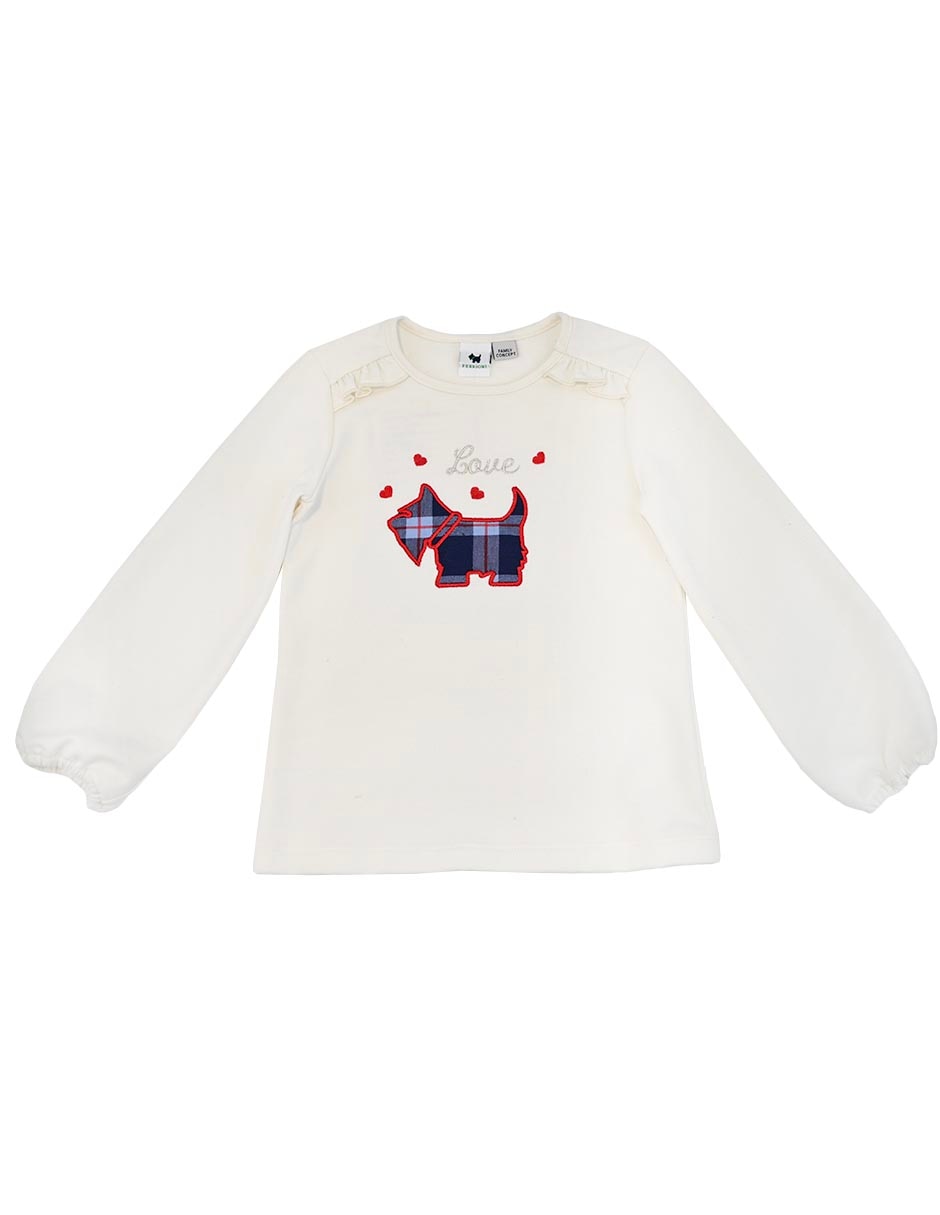 Playera happy girl bely manga corta para niña