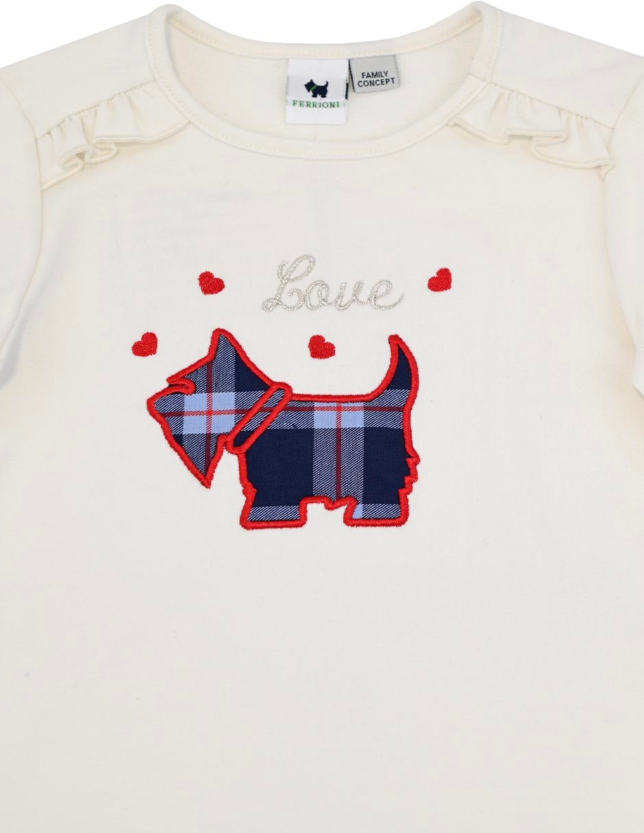 Playera happy girl bely manga corta para niña