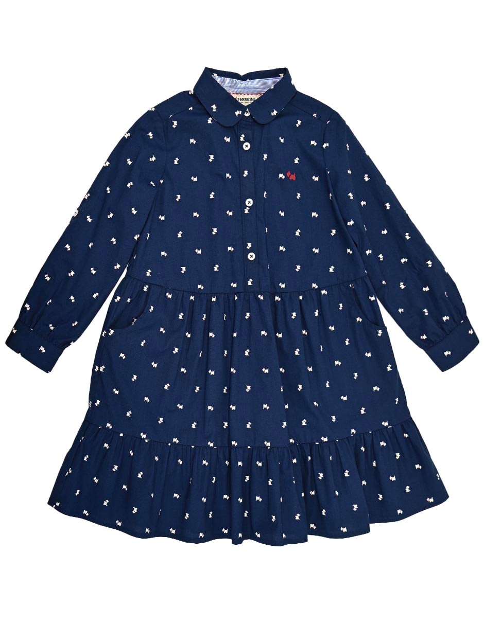 Vestido cristof manga regular para niña Vestido cristof manga regular para niña