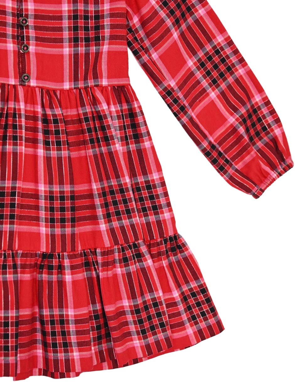 Vestido ahna manga regular para niña 3
