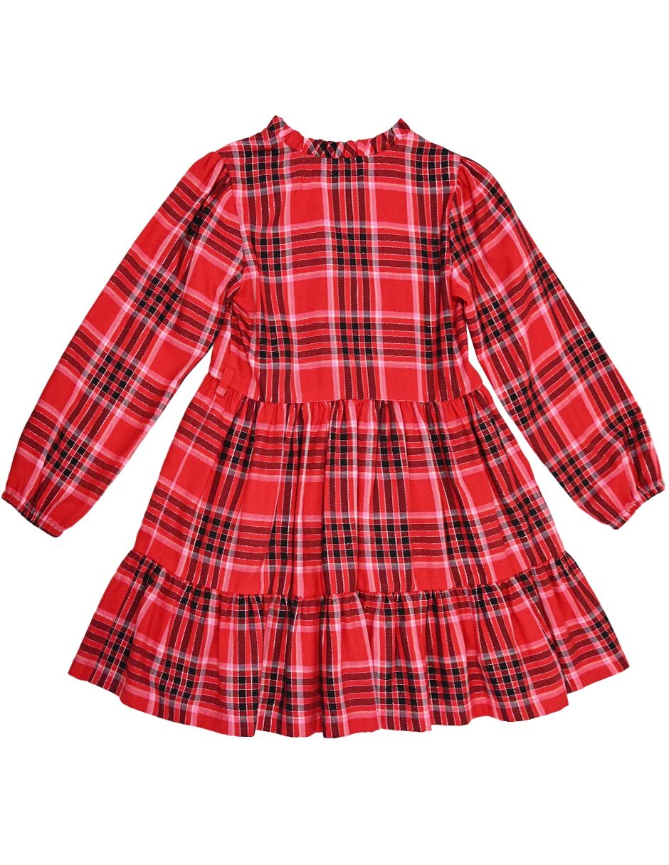 Vestido ahna manga regular para niña 2