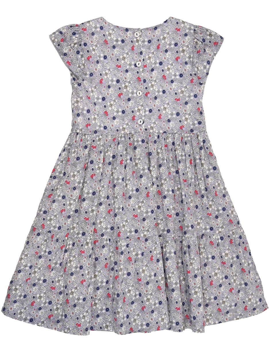 Vestido rustic manga regular para niña 2