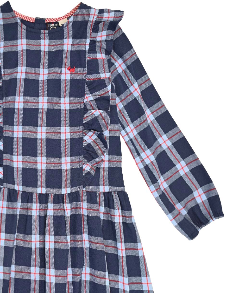 Vestido berani manga regular para niña 4