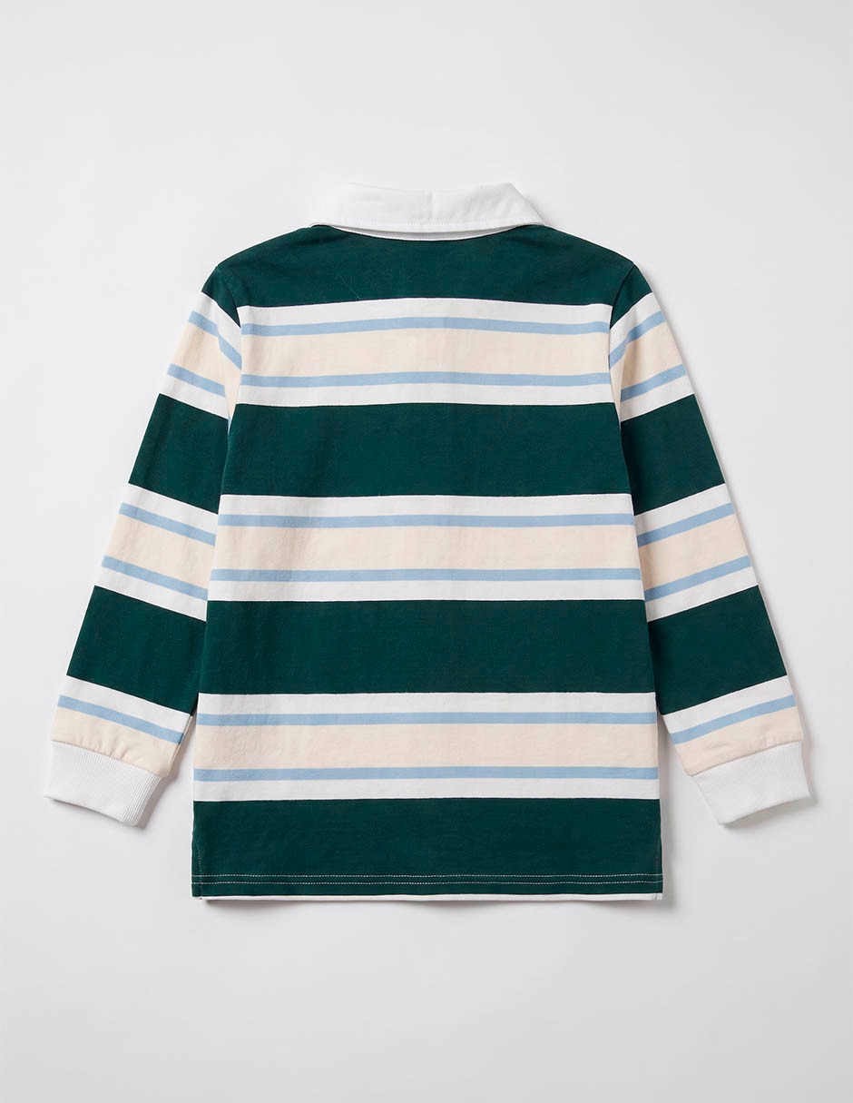 Playera tipo polo de algodón para niño 5
