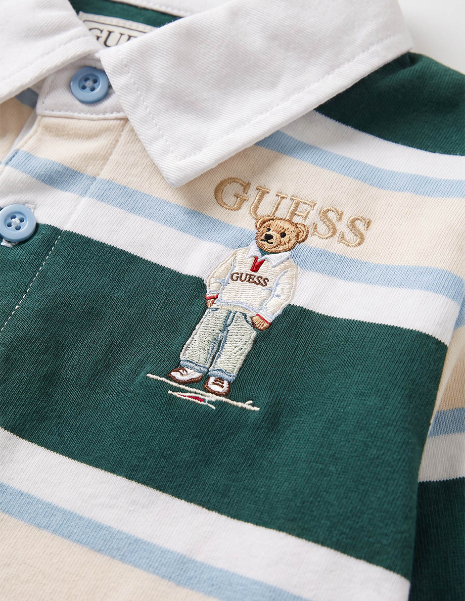 Playera tipo polo de algodón para niño 4