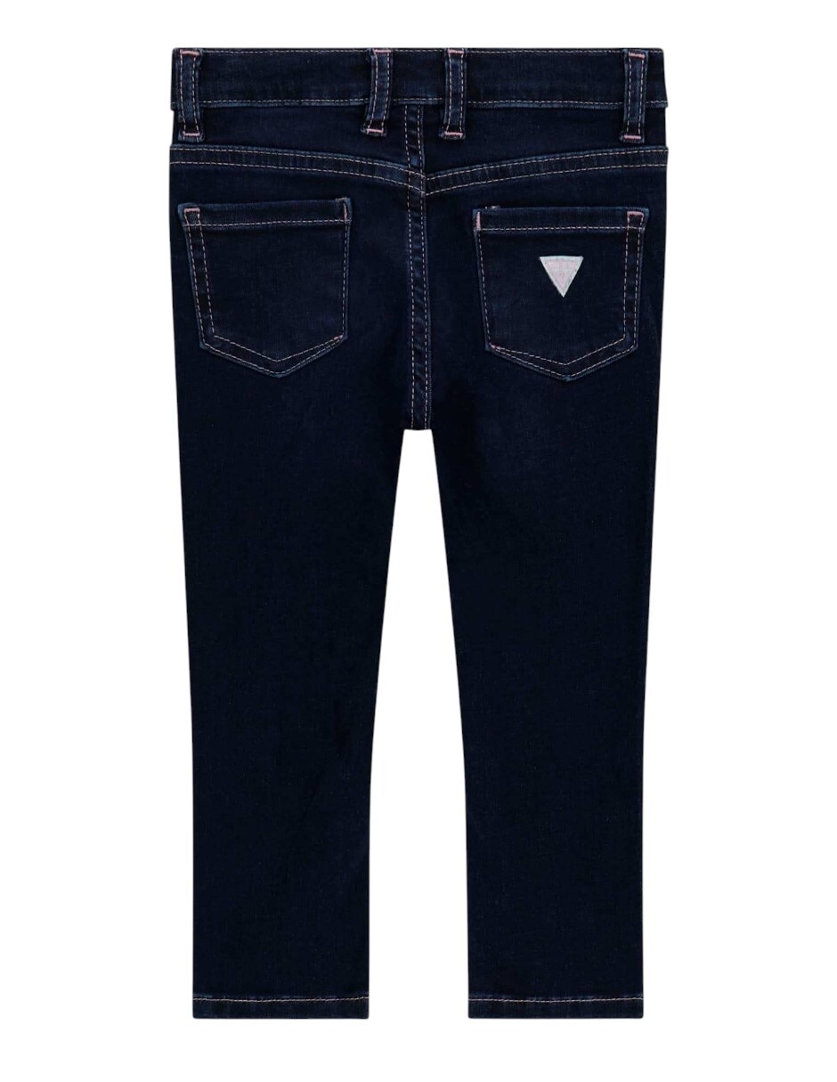Jeans skinny lavado obscuro para niña 2