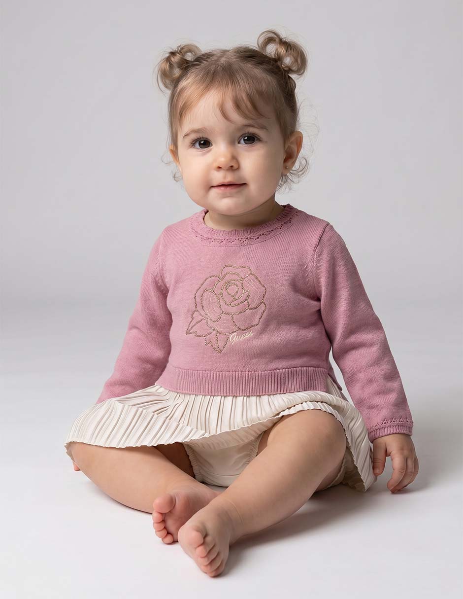 Vestido manga larga para niña Vestido manga larga para niña