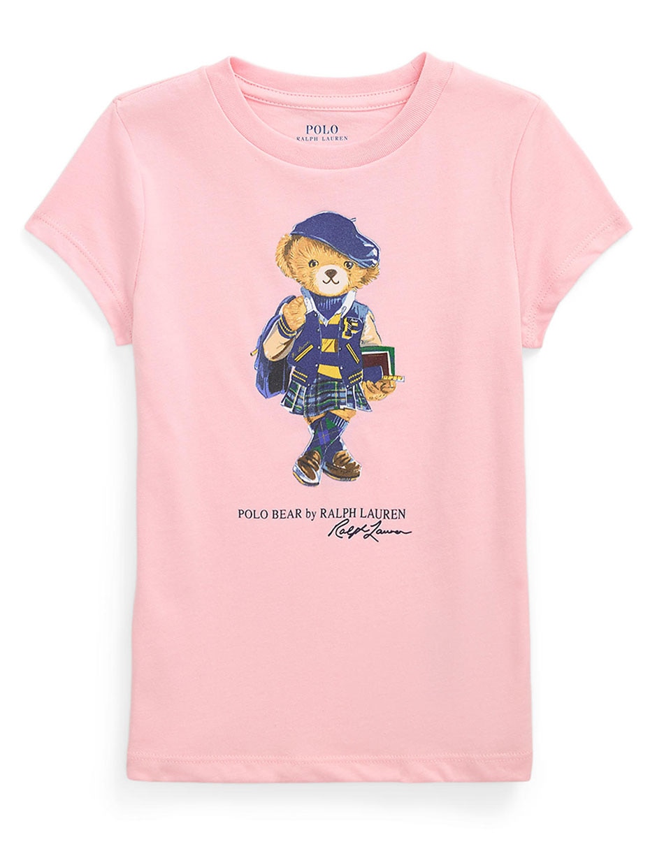 Playera polo manga corta para bebé niña Playera polo manga corta para bebé niña