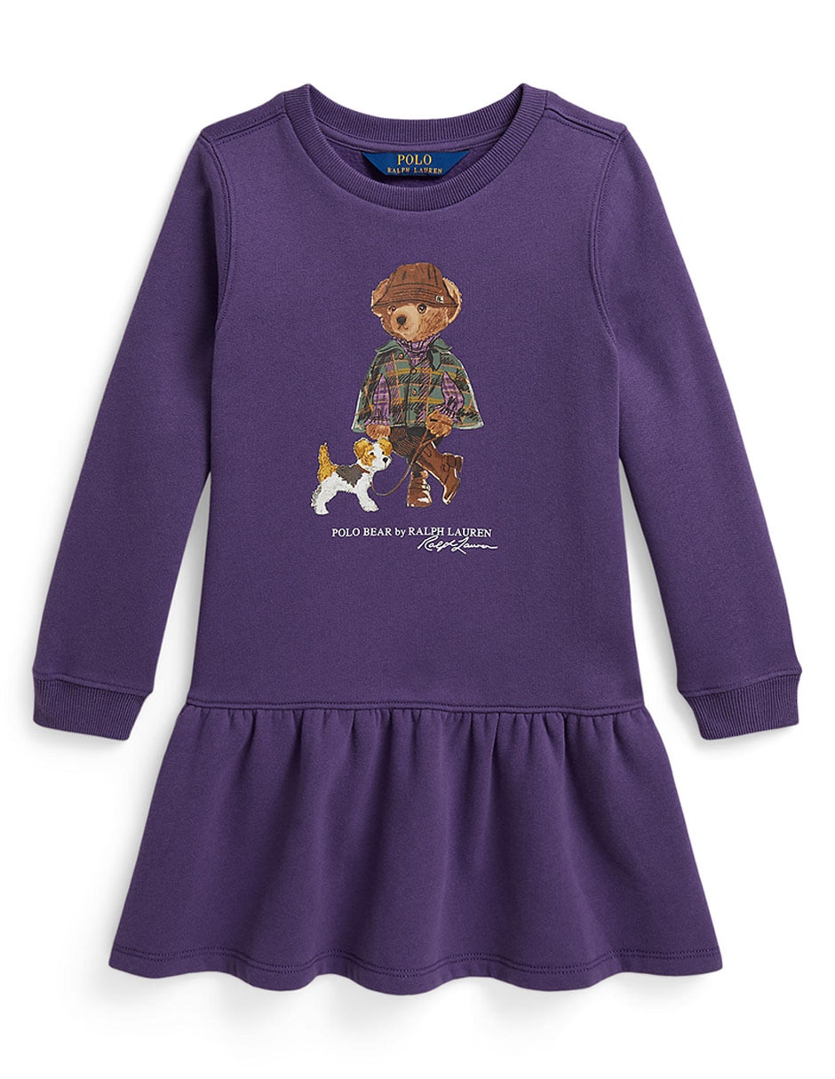 Vestido manga larga para niña 5
