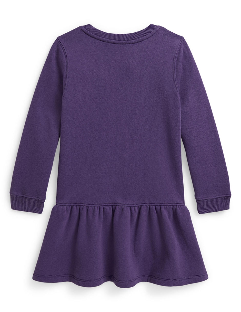 Vestido manga larga para niña