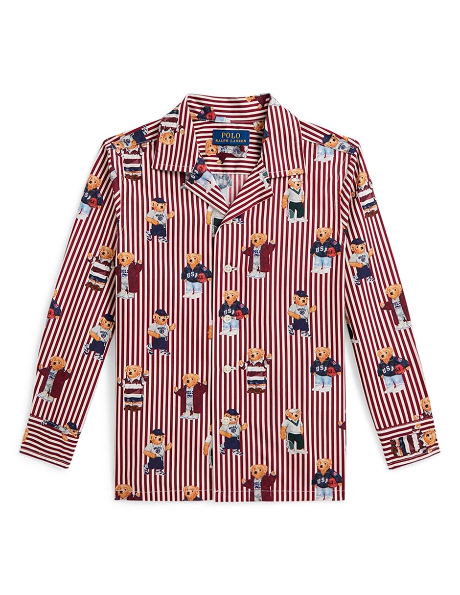 Camisa de algodón manga larga para niña Camisa de algodón manga larga para niña
