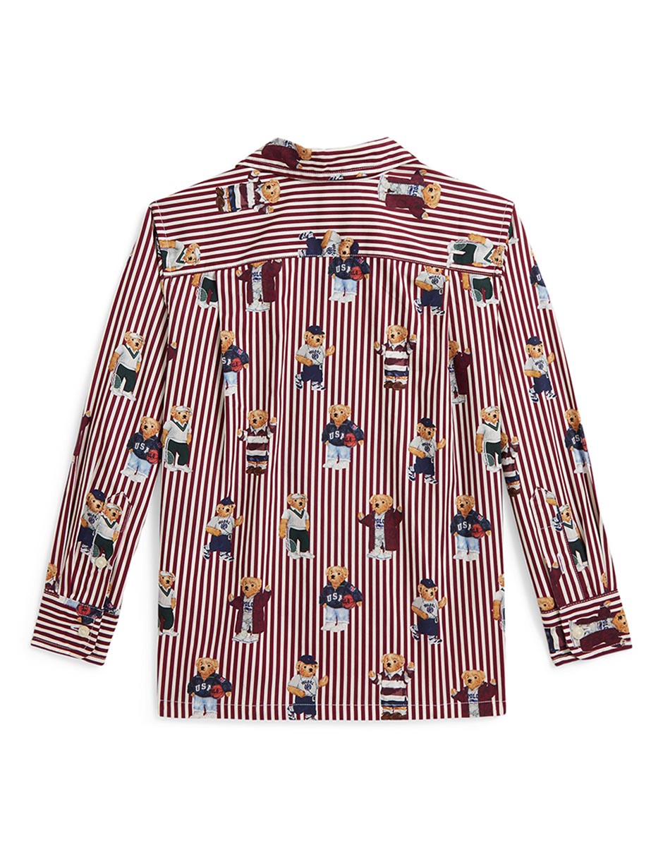 Camisa de algodón manga larga para niña 2
