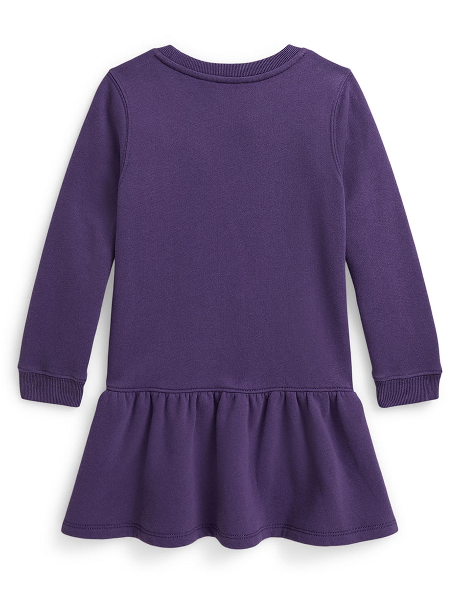 Vestido manga larga para niña