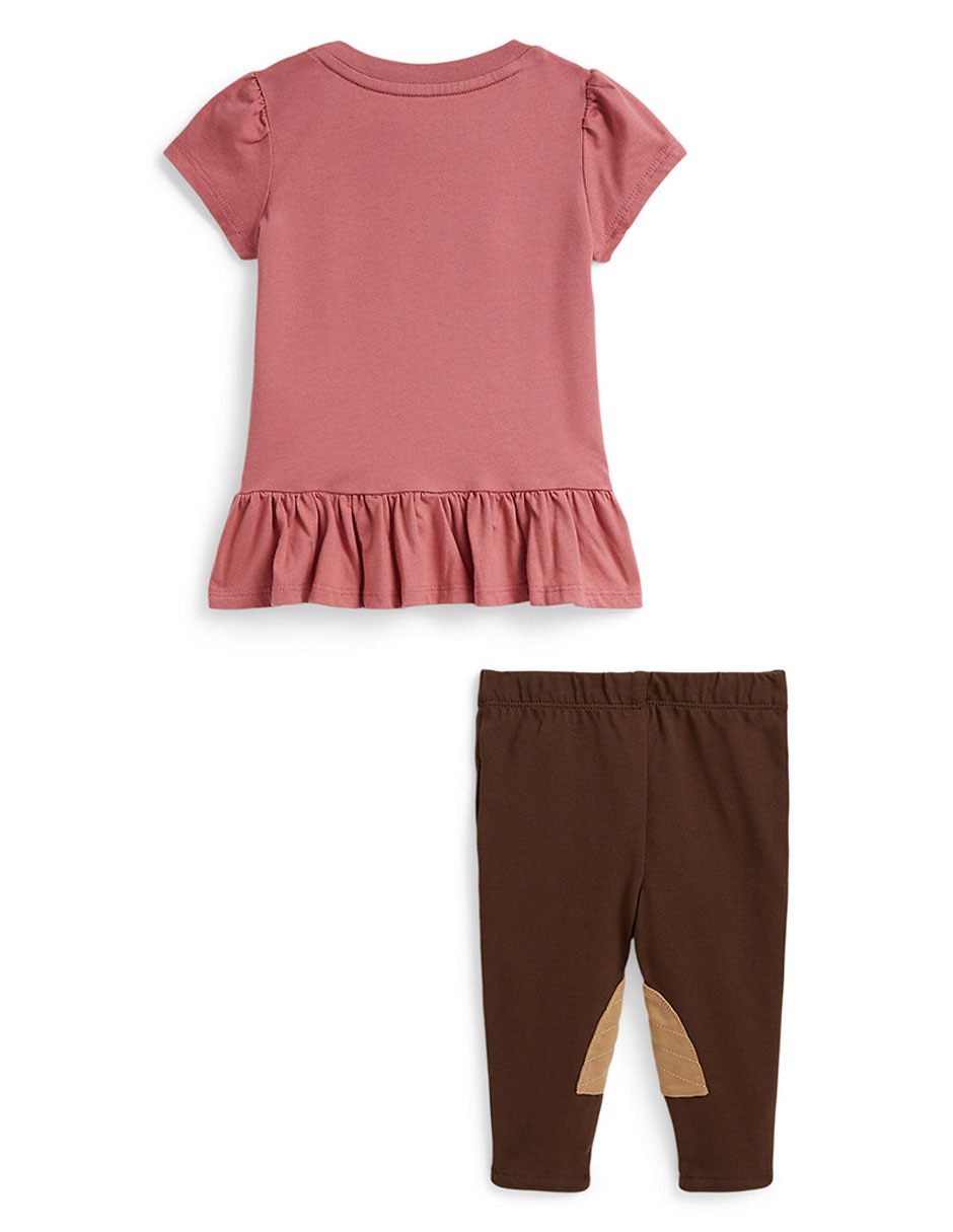 Conjunto casual de algodón para niña 2 piezas 2
