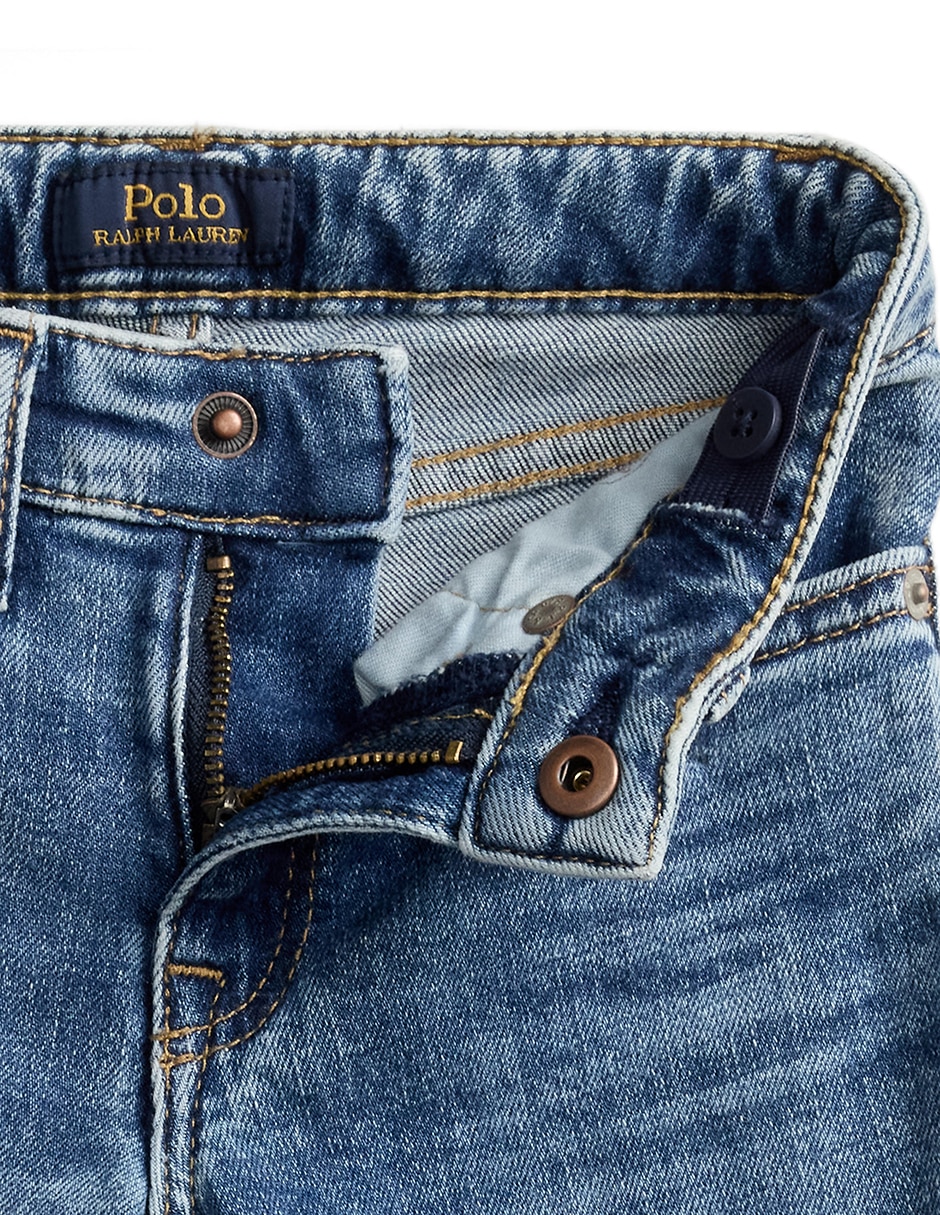 Jeans flare lavado stone wash para niña 3
