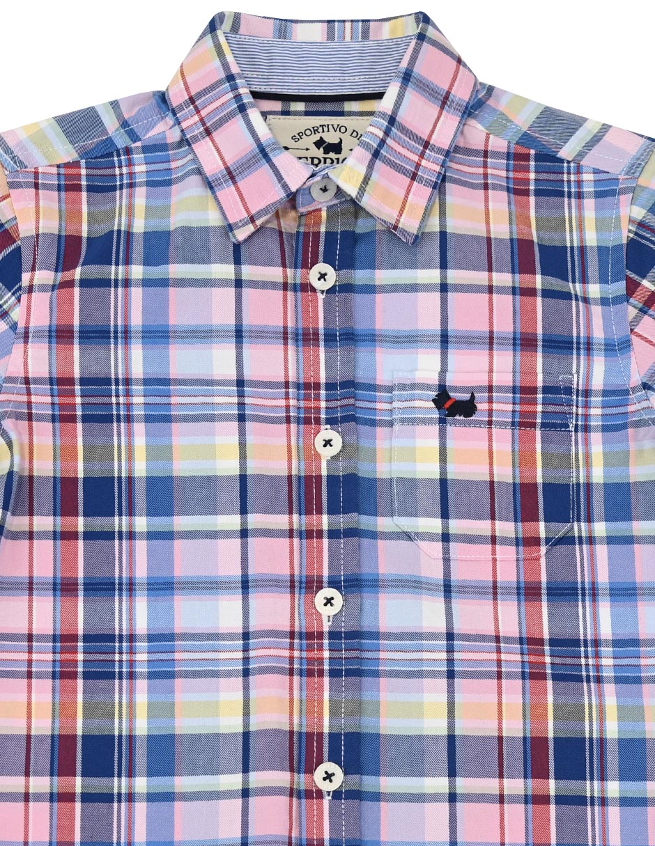 Camisa casual Kosuke de algodón manga larga para bebé niño 2
