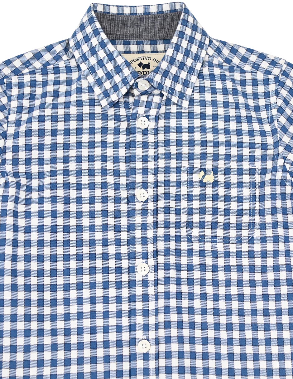 Camisa casual electra de algodón manga larga para niño 2