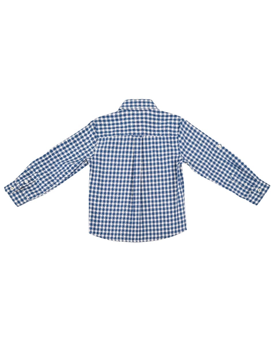 Camisa casual electra de algodón manga larga para niño 3