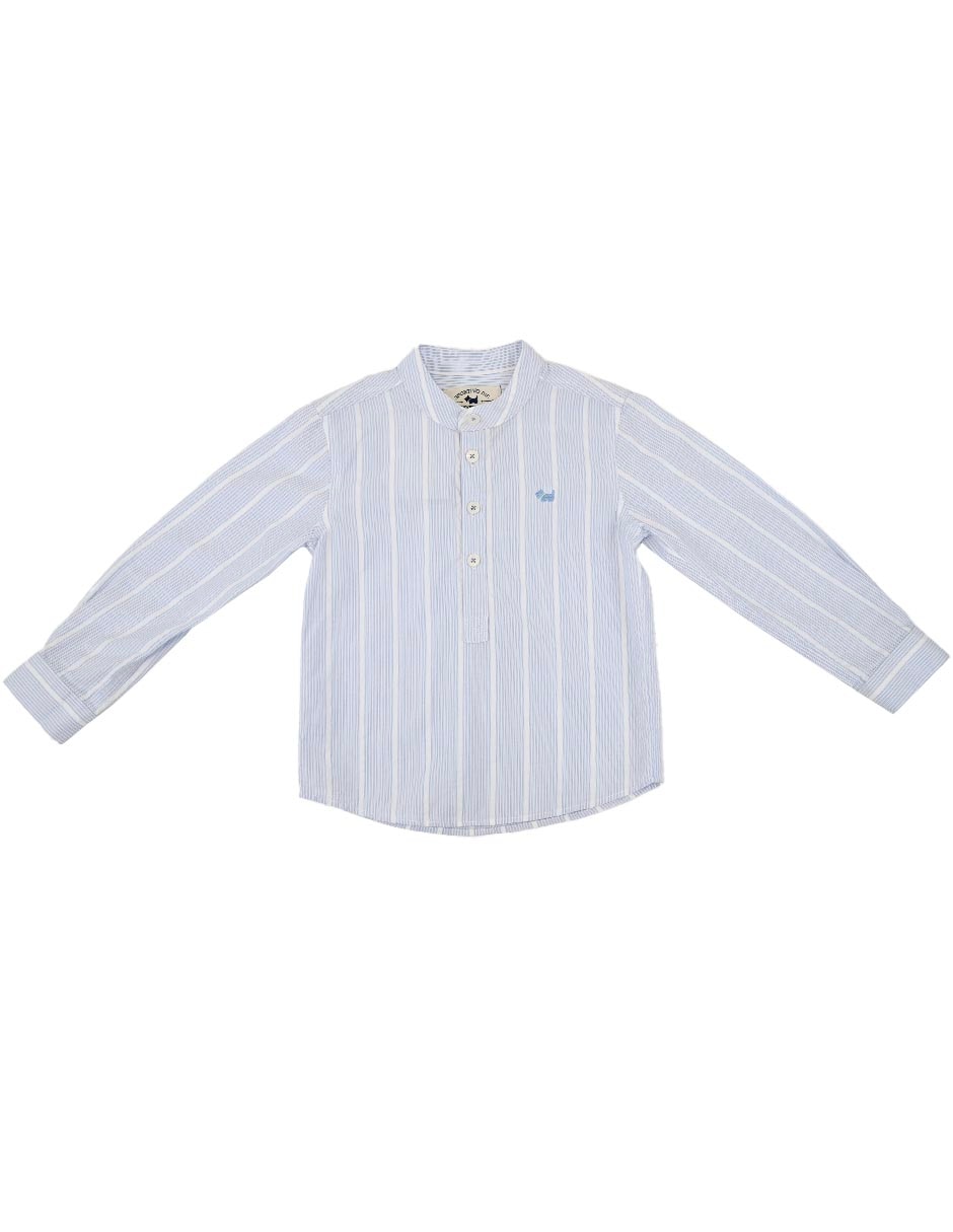 Camisa casual Quich de algodón manga larga para niño Camisa casual Quich de algodón manga larga para niño