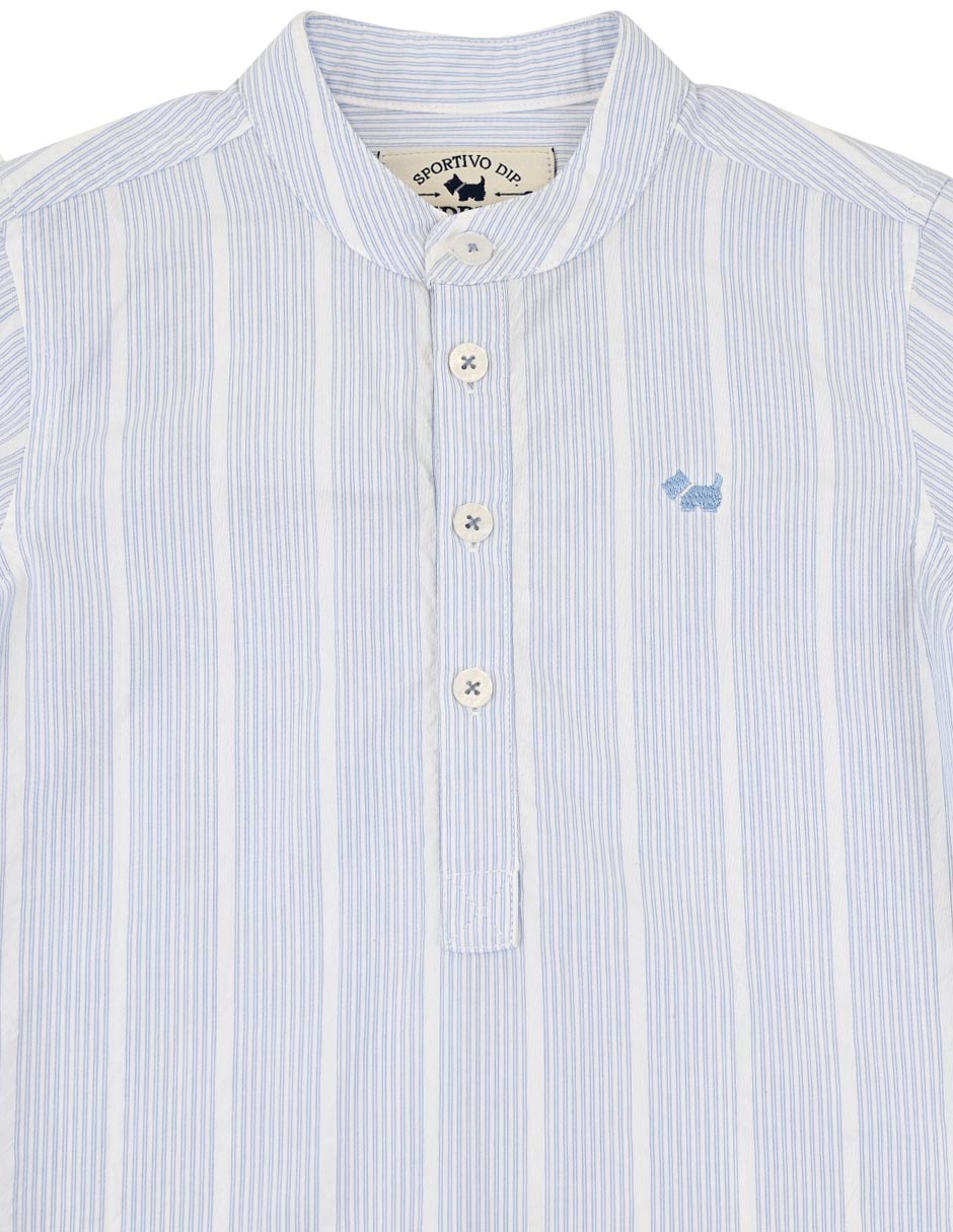Camisa casual Quich de algodón manga larga para niño 2