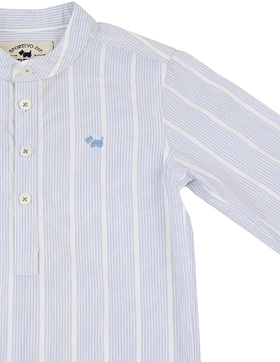 Camisa casual Quich de algodón manga larga para niño 3