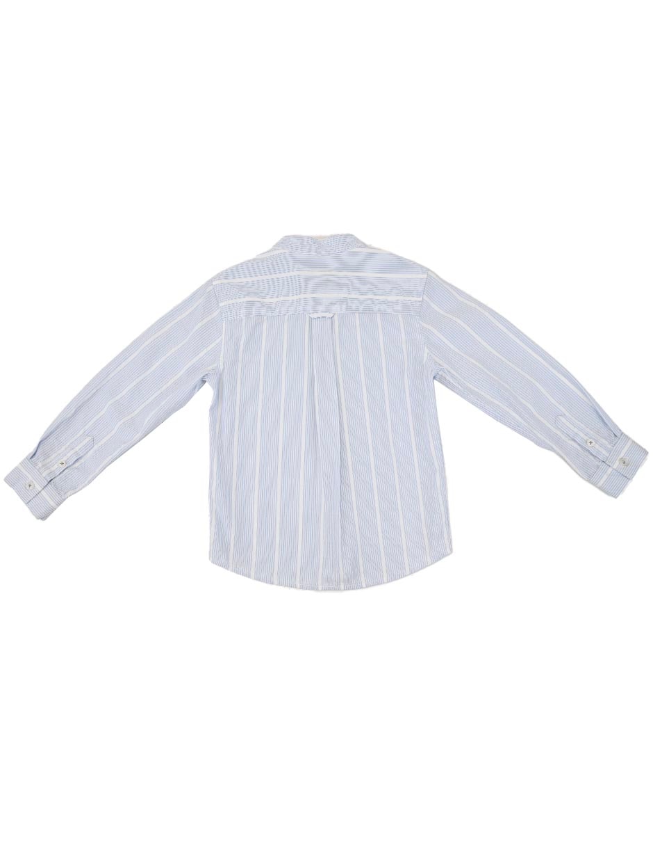 Camisa casual Quich de algodón manga larga para niño 4