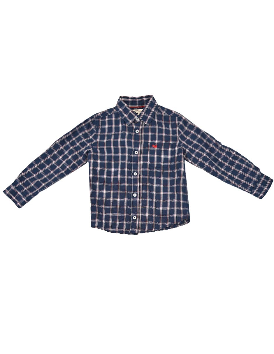Camisa Teseo de algodón manga larga para niño Camisa Teseo de algodón manga larga para niño