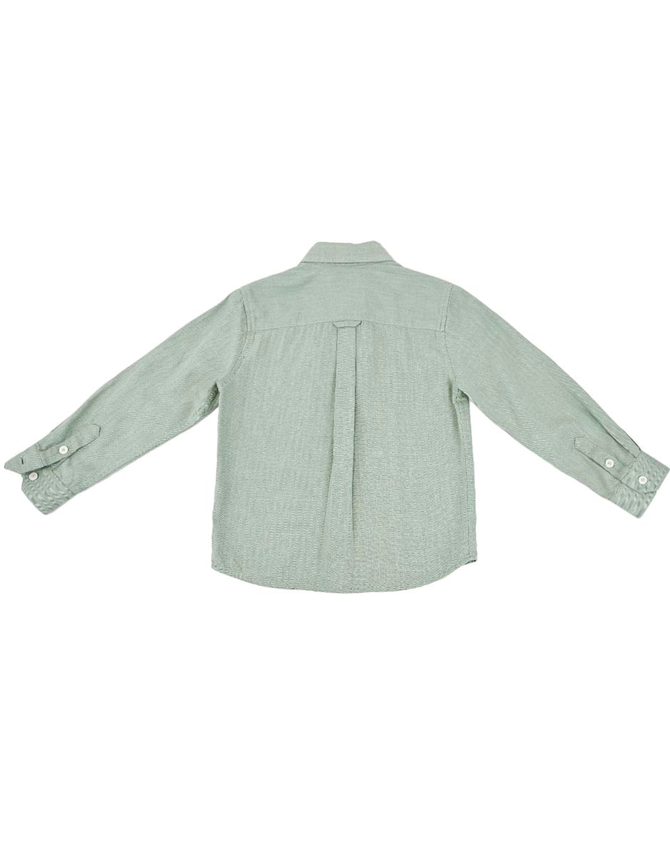 Camisa Kenya de algodón manga larga para niño 3
