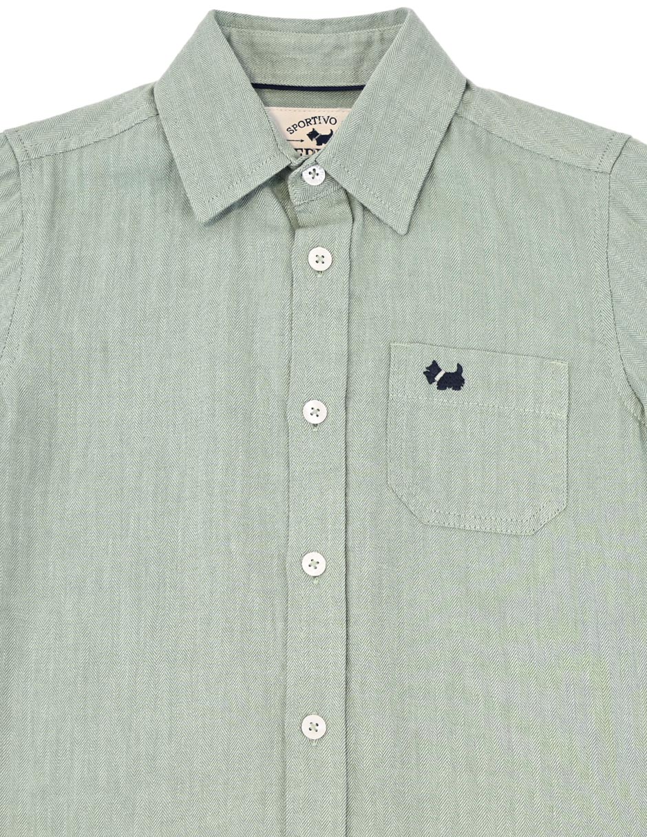 Camisa Kenya de algodón manga larga para niño 4