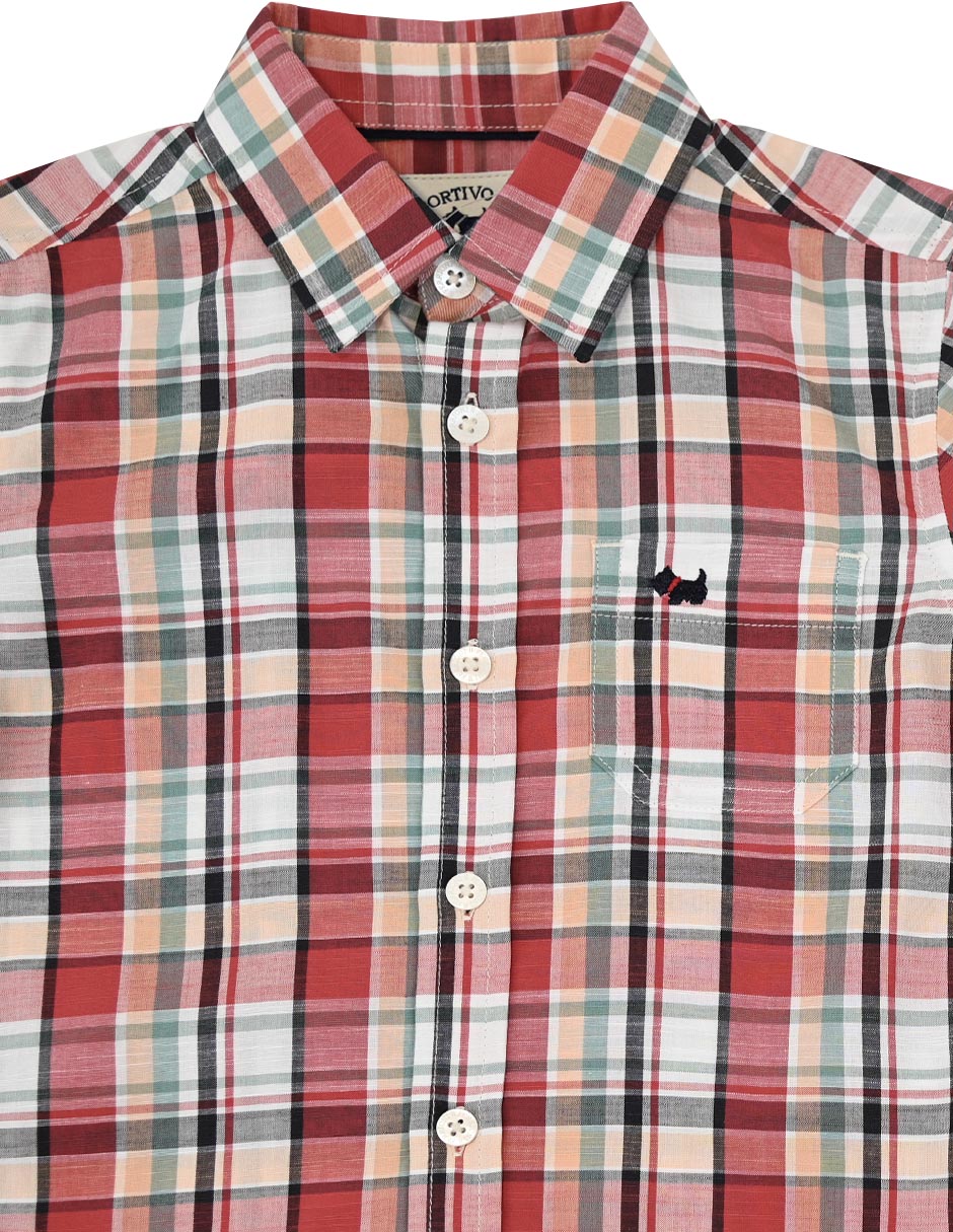 Camisa casual Moroc de algodón manga larga para niño 2