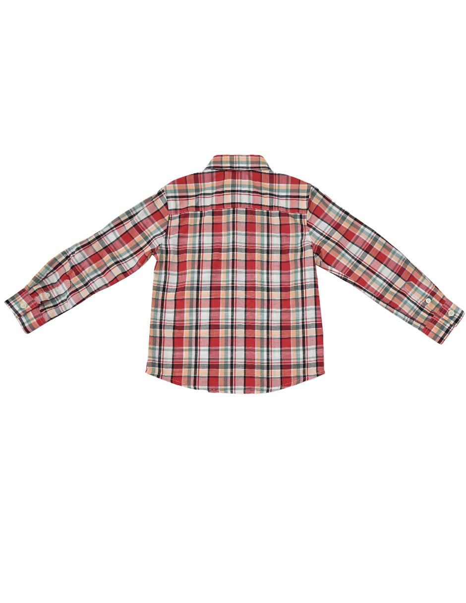 Camisa casual Moroc de algodón manga larga para niño 4