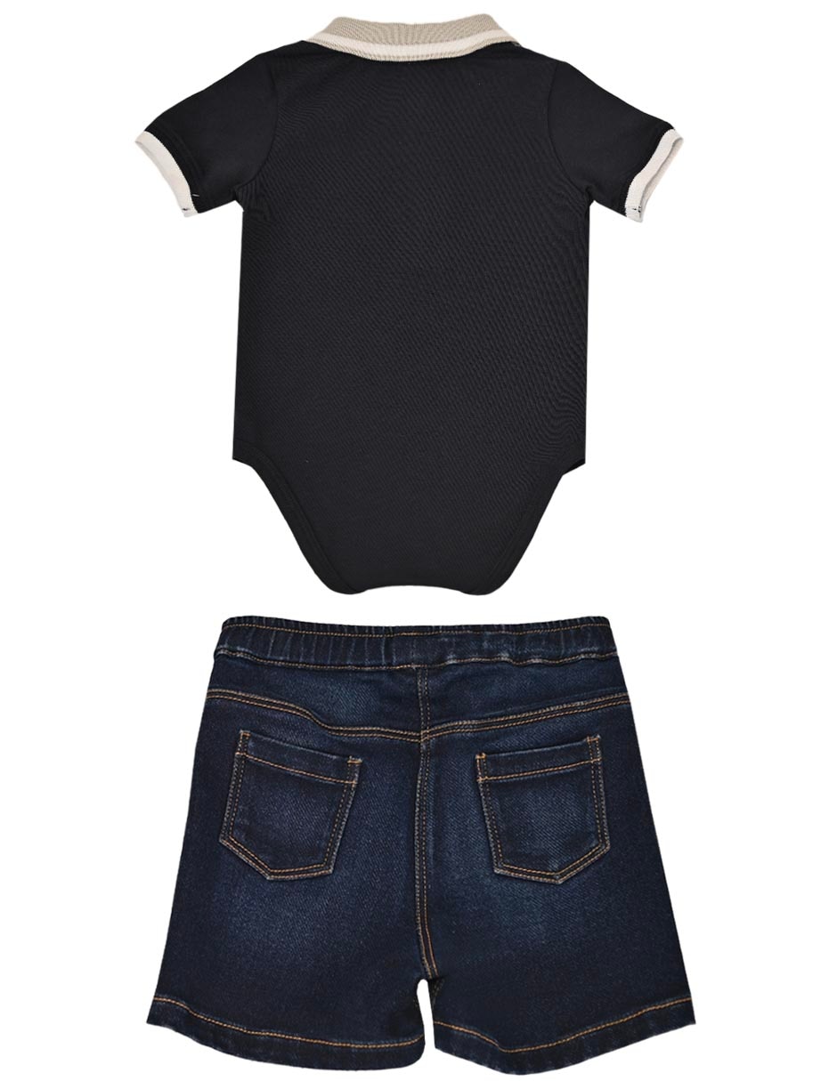 Conjunto de 2 piezas casual minta de algodón para niño 4