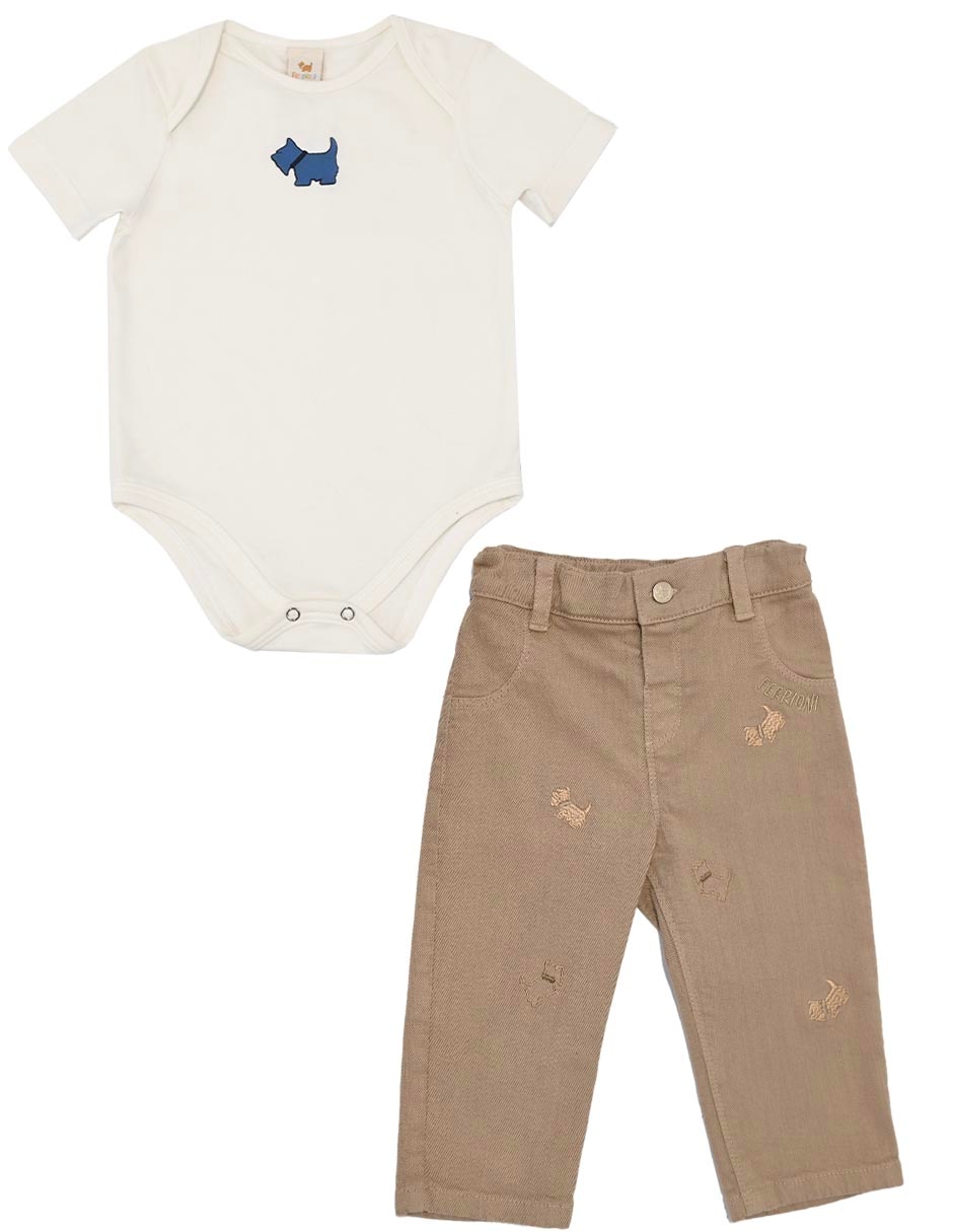Conjunto de 2 piezas casual charlotte de algodón para niño Conjunto de 2 piezas casual charlotte de algodón para niño