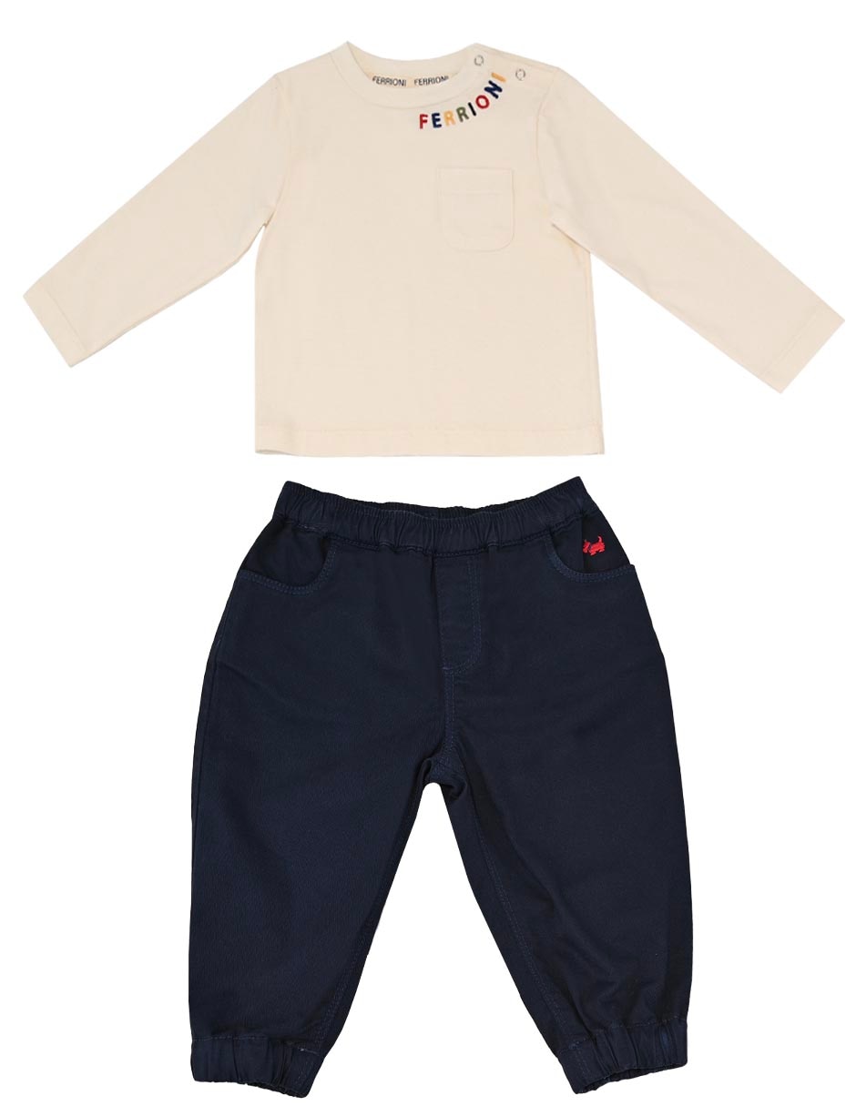 Conjunto Salvatore de algodón para bebé niño Conjunto Salvatore de algodón para bebé niño