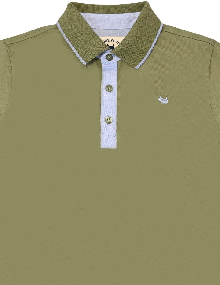 Playera tipo polo Raina de algodón para niño 2