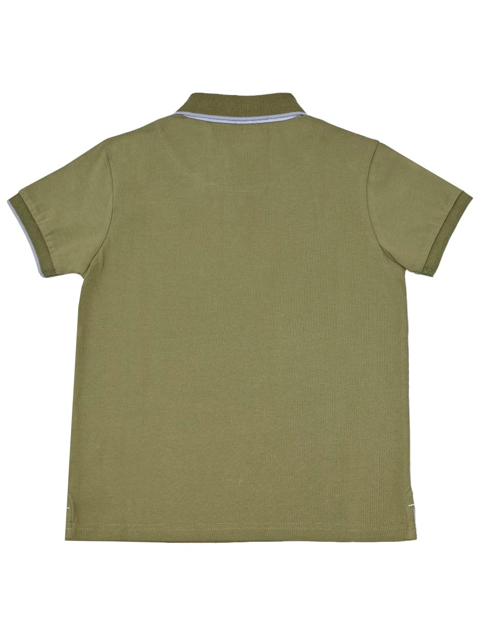 Playera tipo polo Raina de algodón para niño 3