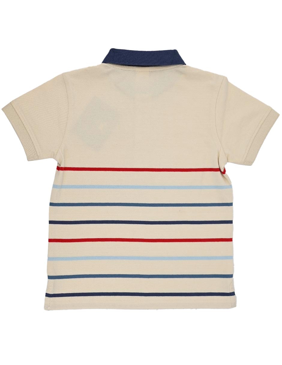 Playera tipo polo Kiam de algodón para niño 4